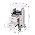 Rolling Utility Cart with Drawers for Labs & Clinics