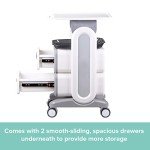 Rolling Utility Cart with Drawers for Labs & Clinics