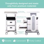 Rolling Utility Cart with Drawers for Labs & Clinics