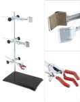 QWORK Metal Lab Support Stand Set with Clamps