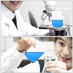 Set of 12 Transparent 50ml Lab Measuring Cups