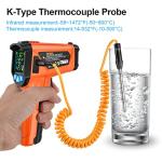 MESTEK Non-Contact Infrared Thermometer with LCD Display