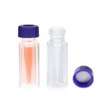 2ML Polypropylene Vials with Blue Screw Caps, 100 Pack