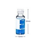 Clear Autosampler Vials for HPLC & GC, 100 Pack