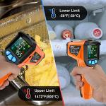 MESTEK Non-Contact Infrared Thermometer with LCD Display