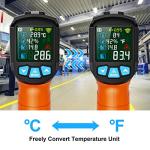 MESTEK Non-Contact Infrared Thermometer with LCD Display