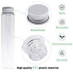 24 Pcs Clear Plastic Test Tubes with Caps