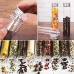 18 Pack Clear Plastic Test Tubes with Caps