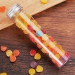 18 Pack Clear Plastic Test Tubes with Caps