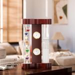 Analog Weather Station with Thermometer and Clock