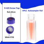 2ML Polypropylene Vials with Blue Screw Caps, 100 Pack