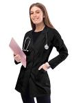 Adar Women's 32" Universal Black Lab Coat