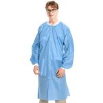 Disposable Blue Lab Coats - Case of 50