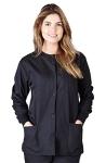 Black Warm-Up Scrub Jacket - Large Size