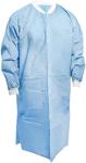 Disposable Blue Lab Coats - Case of 50