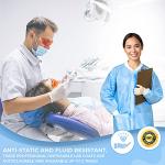 Disposable Blue Lab Coats - Case of 50
