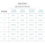 White Long Sleeve Women's Professional Lab Coat