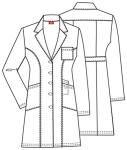 Dickies Women's 37" Professional Medical Lab Coat