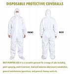 Pack of 5 XL Disposable Coveralls with Hood