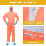 Raygard Lightweight Disposable Coveralls with Hood - Large
