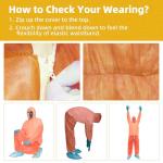 Raygard Lightweight Disposable Coveralls with Hood - Large