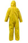 Heavy Duty Yellow Poly Coverall with Hood