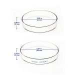 10-Pack Glass Petri Dishes with Clear Lid