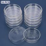 10-Pack Glass Petri Dishes with Clear Lid