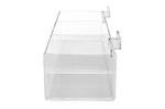 Clear Acrylic Slatwall Baskets - 2 Pack