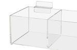 Clear Acrylic Slatwall Baskets - 2 Pack