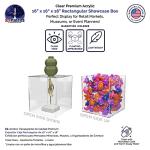 Clear Acrylic Display Riser Box, Open Side