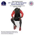 Clear Acrylic Display Riser Box, Open Side