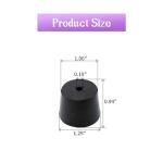 Rubber Stopper Set for Lab Use - 6 Pieces