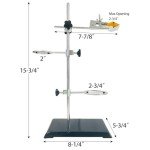 Sutekus Lab Stand Support with Burette and Flask Clamps