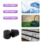 Rubber Stopper Set for Lab Use - 6 Pieces