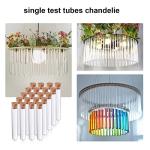 Clear Plastic Test Tubes with Cork Stoppers - 20pcs