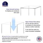 8 Inch Clear Acrylic Display Box - Open Side