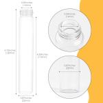 30ml Clear Glass Test Tubes with Screw Caps - 6PCS