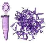 1000PCS Purple Snap Cap Microcentrifuge Tubes, 0.5ml