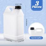 Ziliny 1 Gallon Plastic Jugs with Lids - 3 Pack