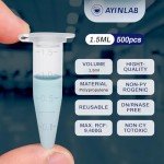 1.5ml Microcentrifuge Tubes with Snap Caps - 500pcs