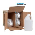Hudson 1 Gallon HDPE Plastic Jugs with Caps - 4 Pack
