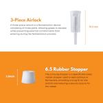 FastRack 1 Gallon Glass Fermenter with Stopper