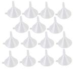 JOHOUSE 50PCS Mini Clear Plastic Funnels Set