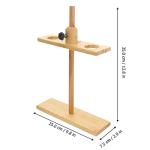 Wooden Retort Stand with Funnel Support for Labs