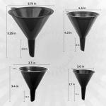Liqvee Black Funnel Set - 4 Sizes Available