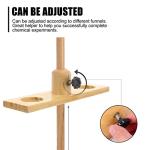 Wooden Retort Stand with Funnel Support for Labs