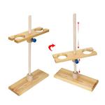 Adjustable Wooden Funnel Stand with 2 Holes
