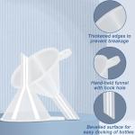 80 Pcs Mini Plastic Funnels for Lab and Kitchen