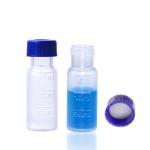 2ML Polypropylene Vials with Blue Screw Caps, 100 Pack